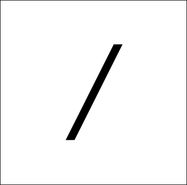 Math Search : diagonal line or slash