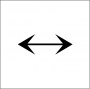 horizontal two-way arrow