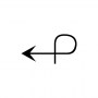 leftwards arrow with loop