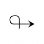 rightwards arrow with loop