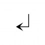 downwards arrow with corner leftwards