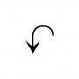 anticlockwise top semicircle arrow