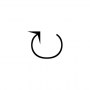 clockwise open circle arrow
