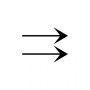 rightwards paired arrows
