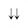 downwards paired arrows