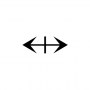 left right arrow with vertical stroke