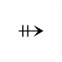  rightwards arrow with double vertical stroke
