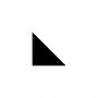 black lower left triangle
