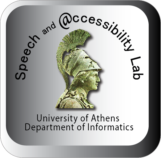 Logo of Speech and Accessibility Lab of the  National and Kapodistrian University of Athens